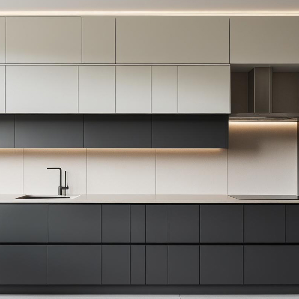 straight line modular kitchen design layout
