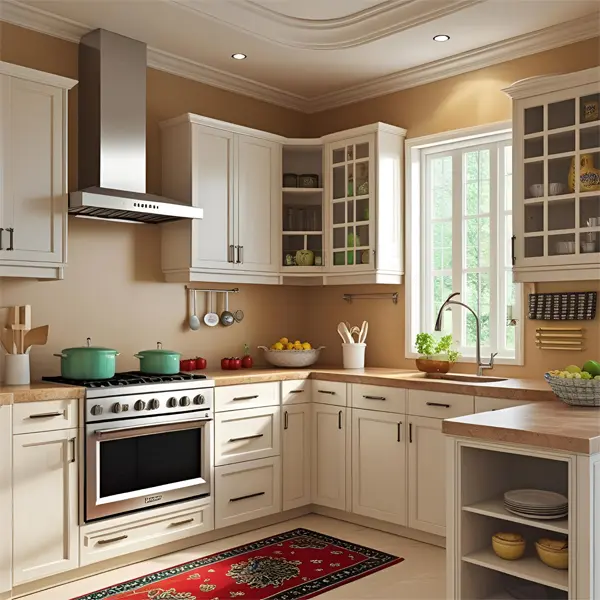 U-shaped modular kitchen in Delhi NCR