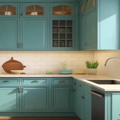 Color Combinations for L Shape Modular Kitchen