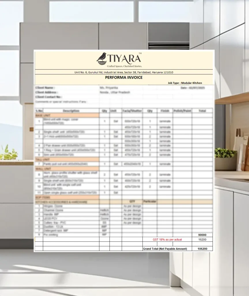 modular kitchen quote delhi