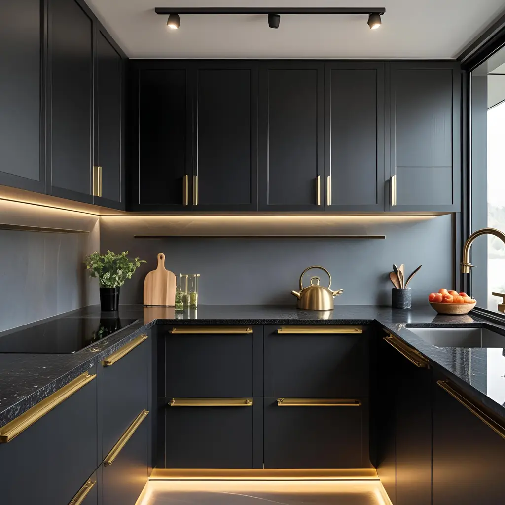 U shaped modular kitchen designs modern delhi