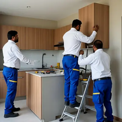 U shaped kitchen design layout gurgaon
