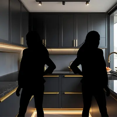 U shaped modular kitchen designs modern delhi