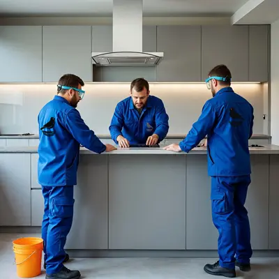 Compact u shaped kitchen for small apartments