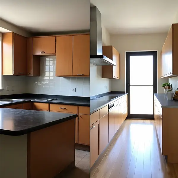 Compact Parallel Modular Kitchen Designs with 72-hour installation