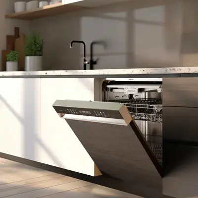 High-gloss acrylic parallel modular kitchen designs in Delhi NCR