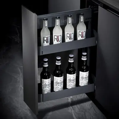 modular kitchen for flats – compact storage design