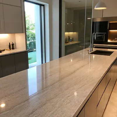 High-gloss acrylic parallel modular kitchen designs in Delhi NCR