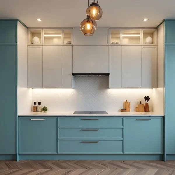 Matte Finish Modular Kitchen Designs in Delhi NCR