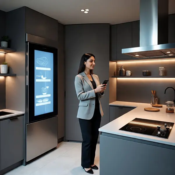 Smart Modular Kitchen Ideas with IoT Appliances 2025
