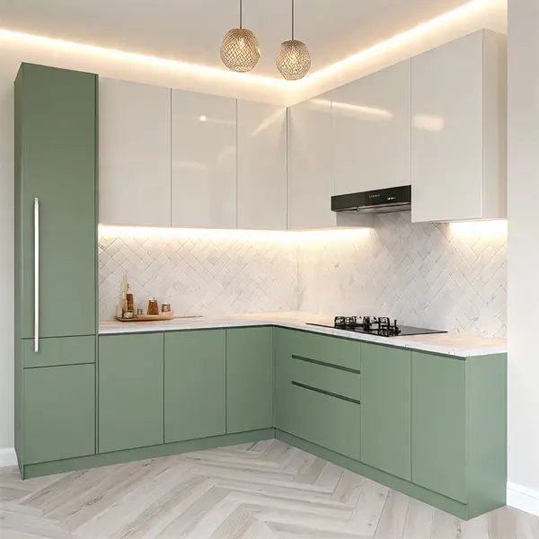 High Gloss Modular Kitchen Cabinet Ideas 2025