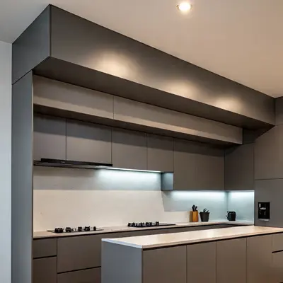 modular kitchen for flats – compact storage design