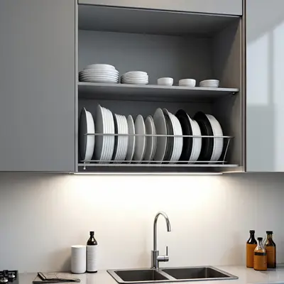 modular kitchen for flats – compact storage design