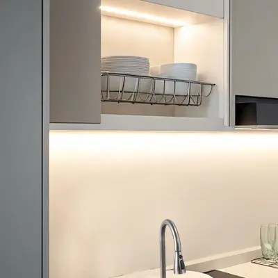 modular kitchen for flats – compact storage design