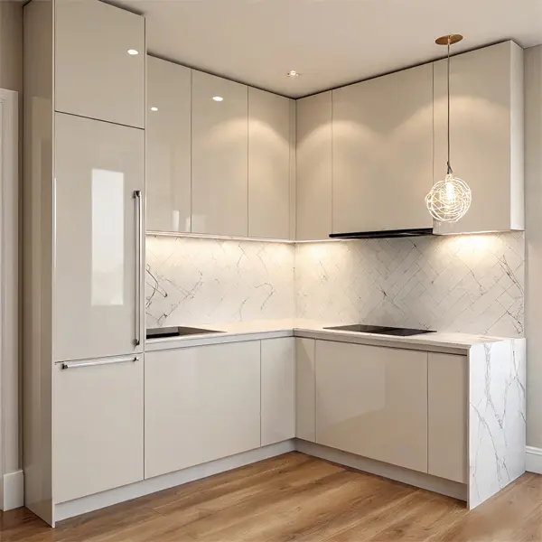 Matte Finish Modular Kitchen Designs in Delhi NCR