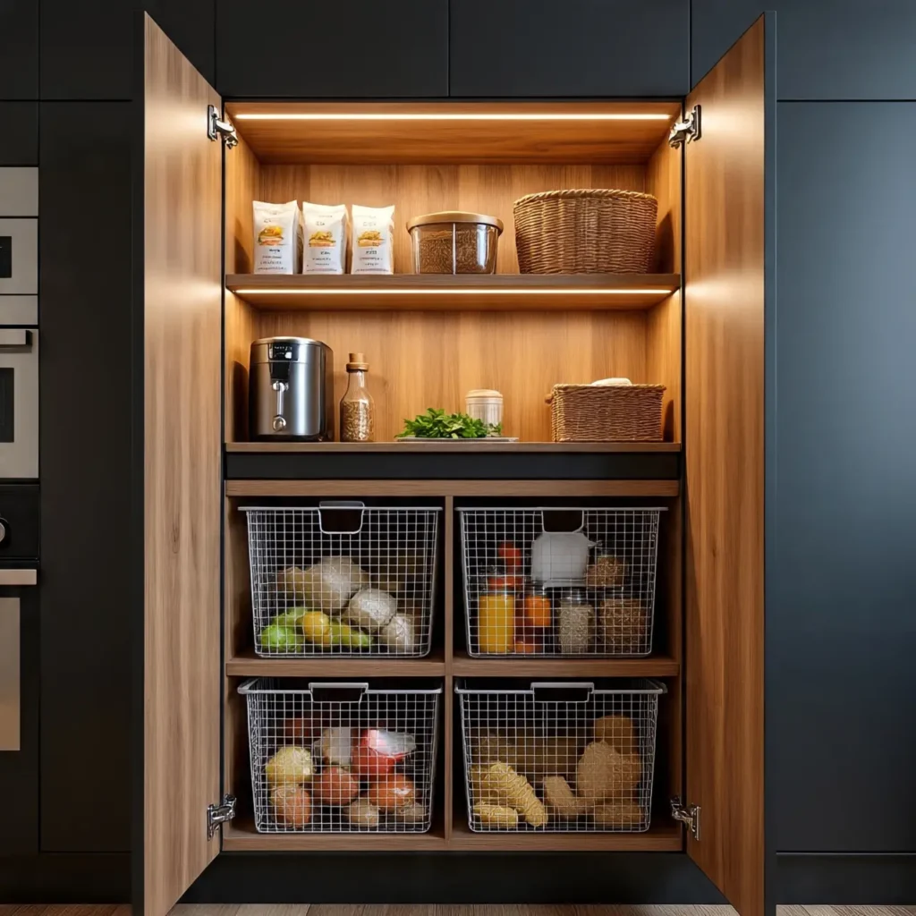 Tall Units for Groceries & Appliances – Island Modular Kitchen Storage