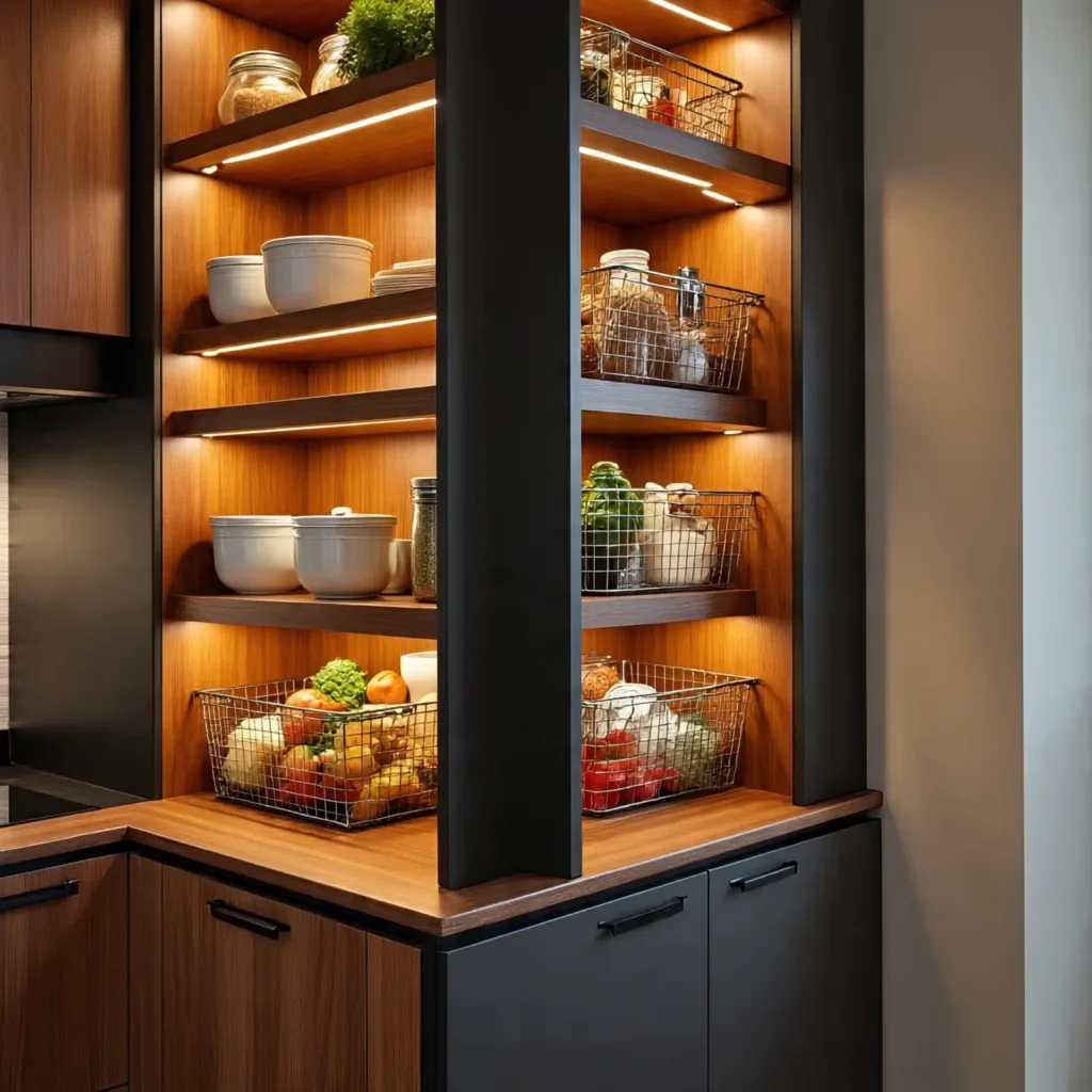Tall Units for Groceries & Appliances – Island Modular Kitchen Storage
