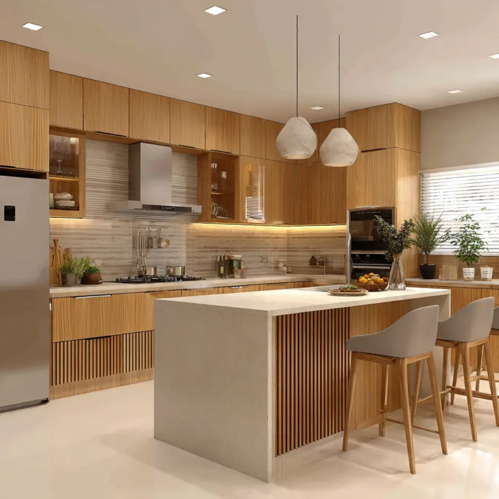 custom island modular kitchens