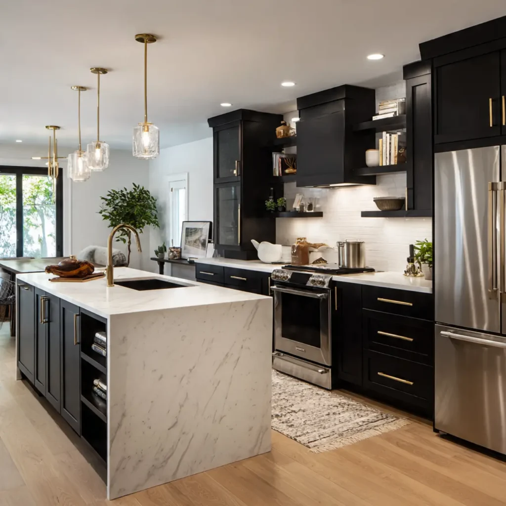 custom island modular kitchens
